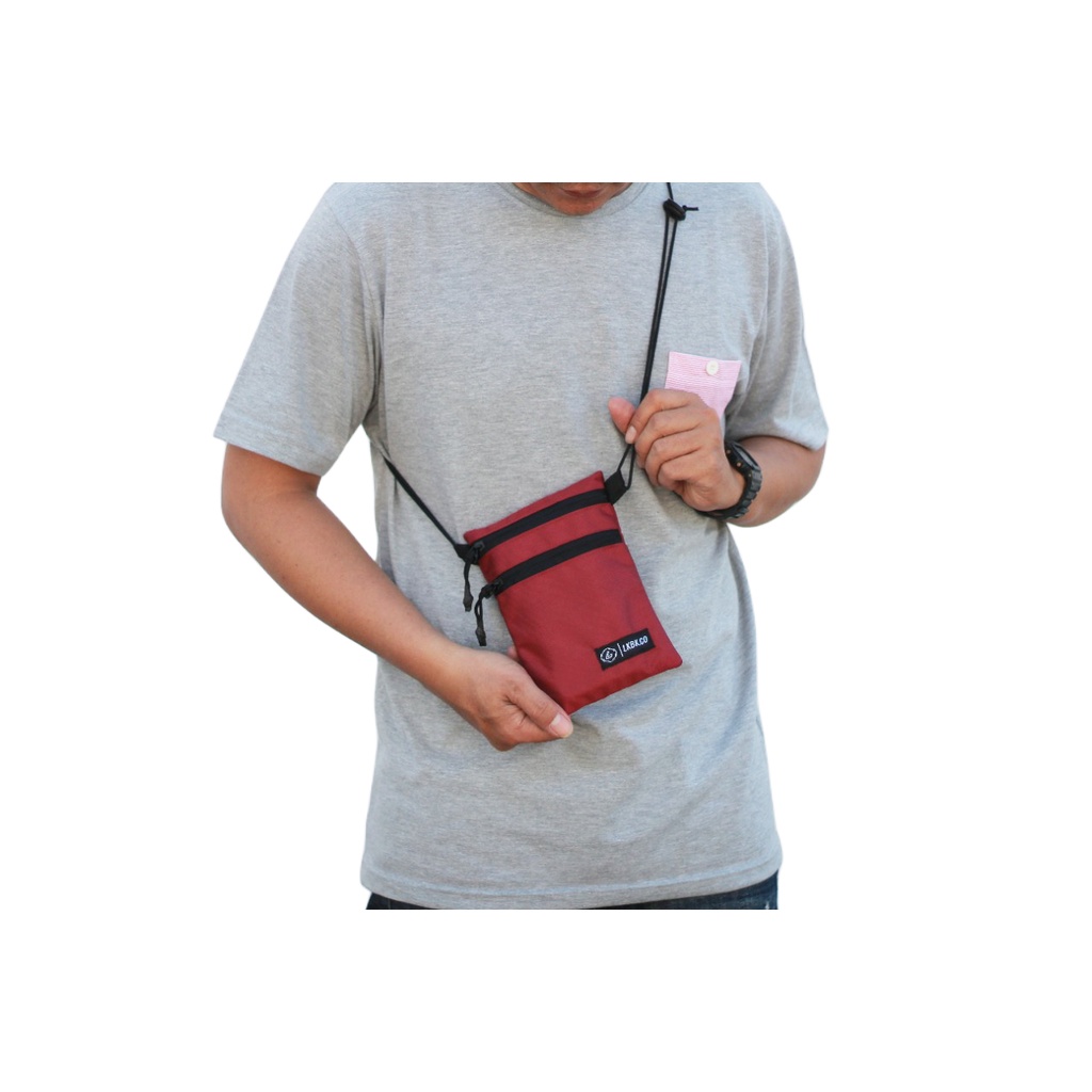 LOOK BACK VEGAS Sling Phone - Tas Selempang - Tas Gantung Leher - Hanging Wallet Original