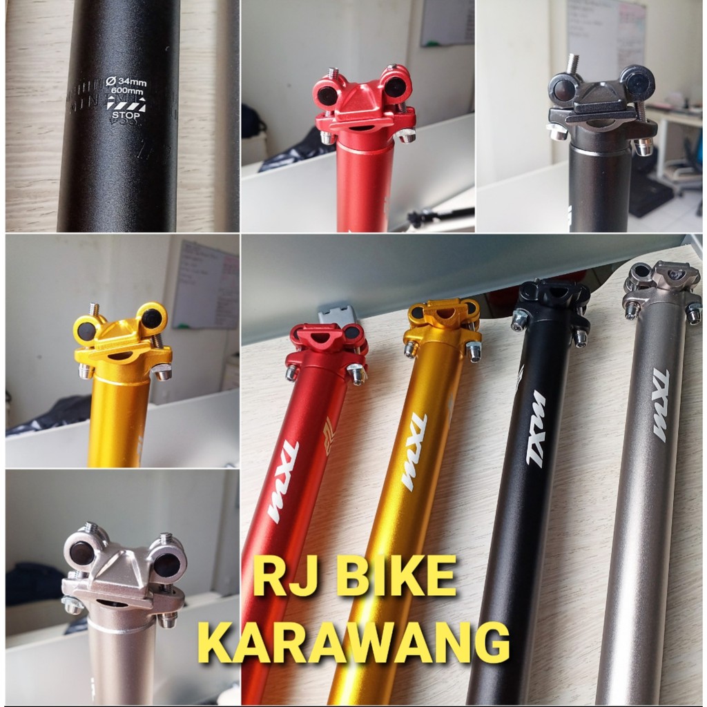 Seatpost MXL 33.9 folding sepeda lipat panjang 60 cm