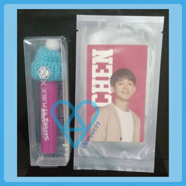 Liptint EXO Chen Jongdae Nature Republic Natrep Winter set pc Scented Photocard Wangi Official
