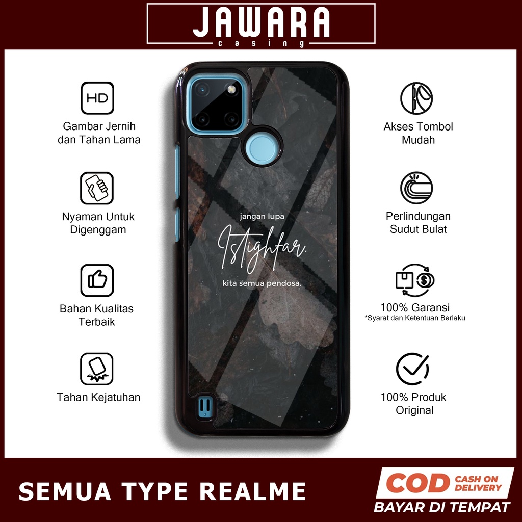 Case Realme C21Y C25Y Case Hp Realme C21Y C25Y Premium Glossy Jawara Casing [ISLM] Casing Hp Aesthet