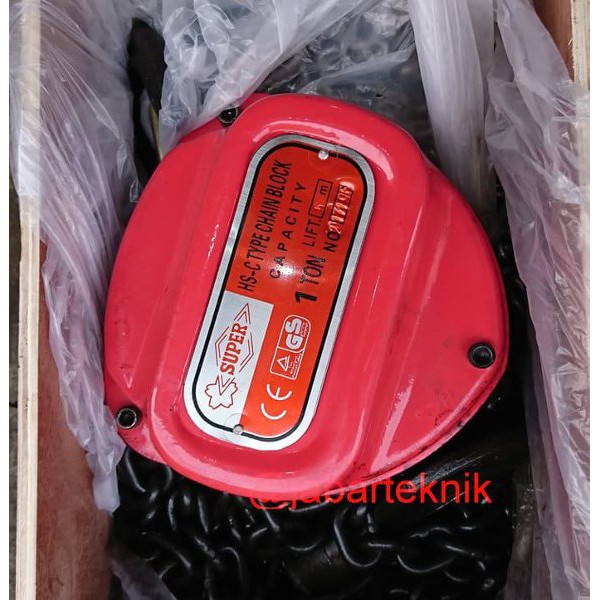 TAKEL 2 TON 5 METER SUPER CHAIN BLOCK 2 TON 5 METER SUPER