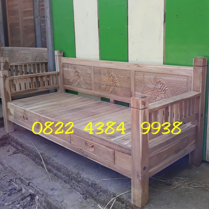 bangku teras jati jepara kursi bale bale risban ukir ukiran mentah
