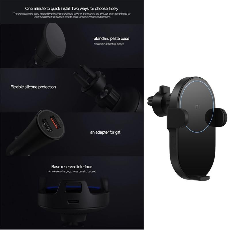 Xiaomi Mi Qi Wireless Car Charger 20W Infrared Fast Charging Holder