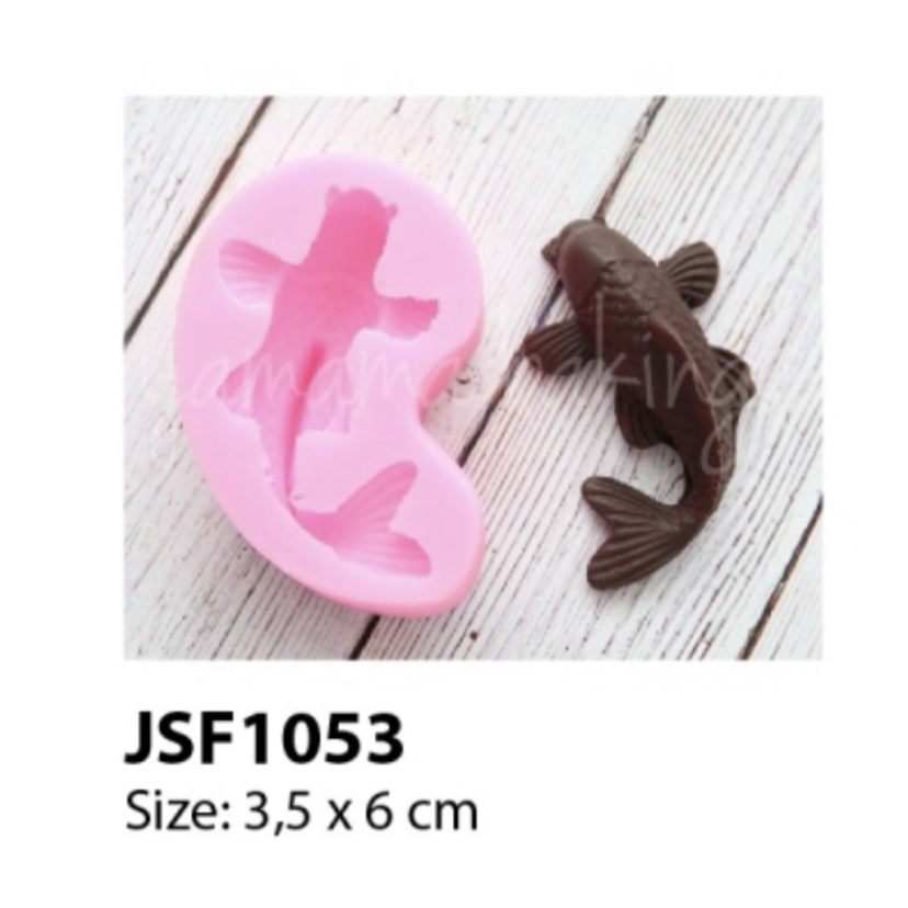 JSF1053 - Cetakan Silikon Mold Fondant CLay Cokelat Puding Ikan Koi
