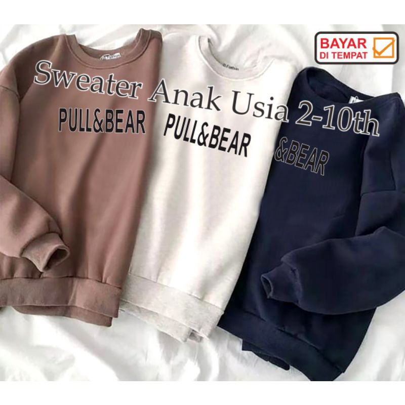 ((IB))SWEATER ANAK2 UNISEX/PVLLBEAR DIGITAL SABLON