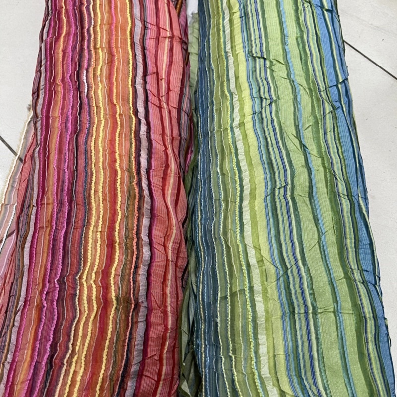 Jual Kain Organza Salur Organdi Motif Salur Organza Harga Per