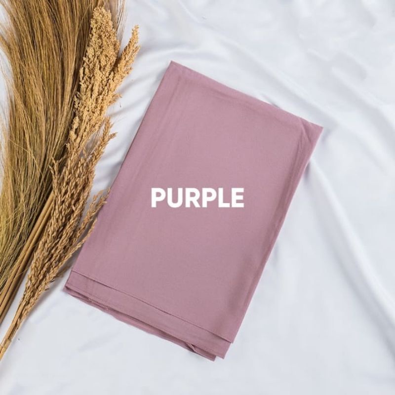 [175X75 CM] Jilbab Pashmina Polos Crepe Diamond Italiano Umama-Purple