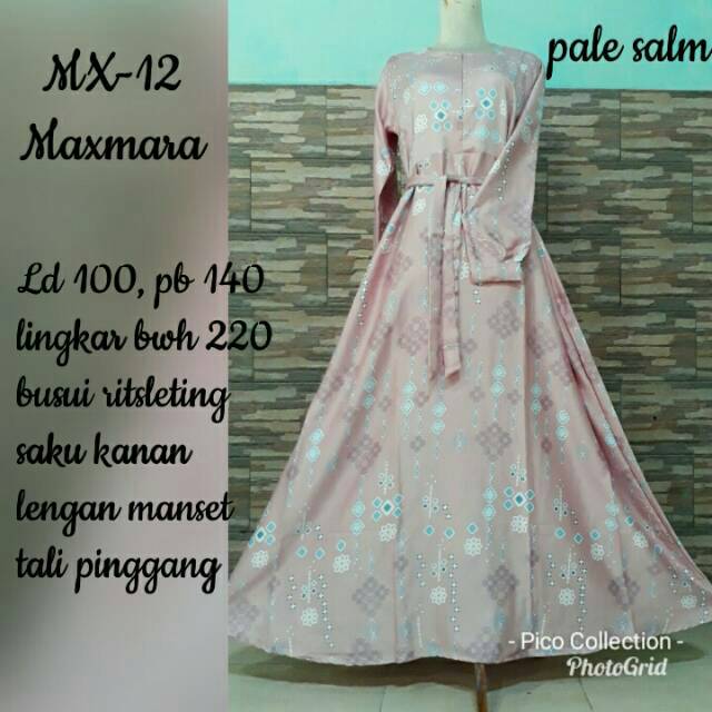Gamis MAXMARA / Dress Maxmara / Gamis syar'i maxmara
