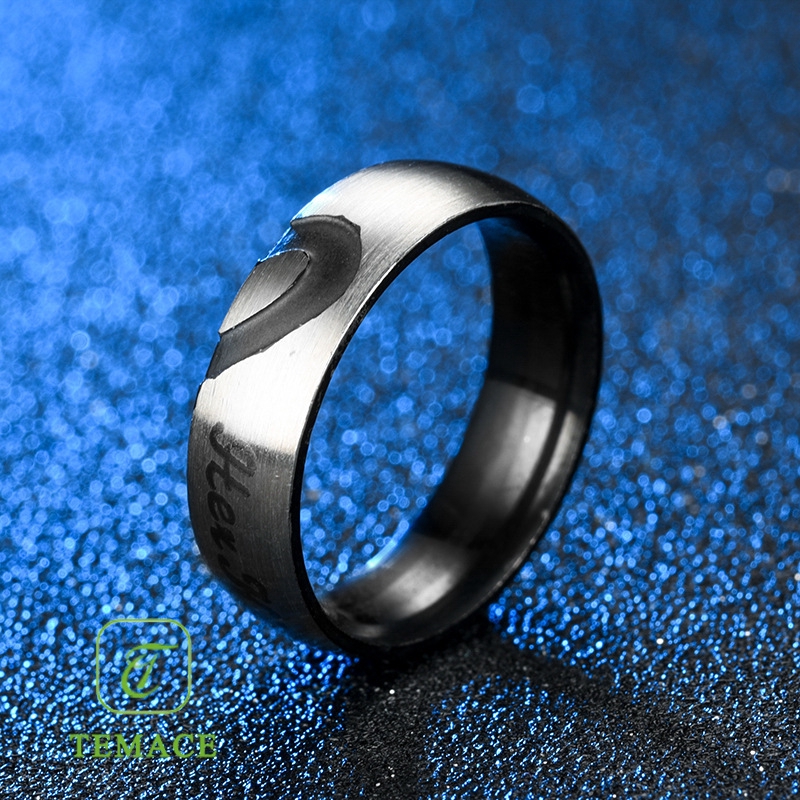 Cincin Titanium CNJ0018 - Permata Diamond Anti Karat Selamanya