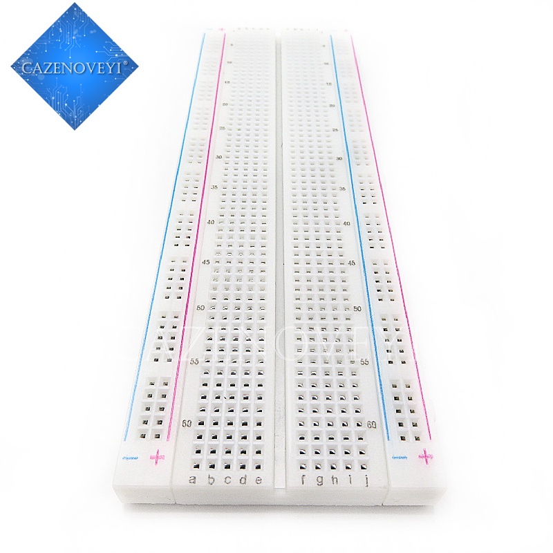 1pc MB102 830 Poin Breadboard PCB Tanpa Solder Dengan Kabel 6Jump