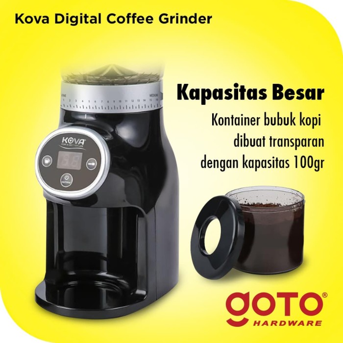 fegg | Kova Digital Coffee Grinder Mesin Giling Biji Kopi