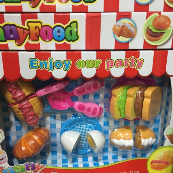 

Mainan Funny Food Pizza Burger Hotdod cutting - Telor Berkualitas