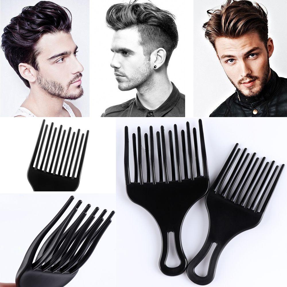 PREVA Afro Hair Pick Comb New Professional Curly Hair High &amp; Low Gear Teeth Anti-static Hair Fork Brush