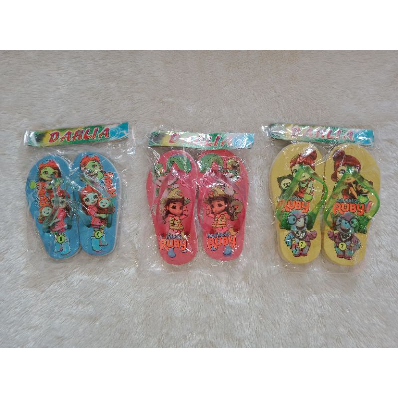 PROMO!!! SANDAL ANAK TERMURAH Sandal Hellowkitty / Ruby Seri 6 / 6.5 / 7