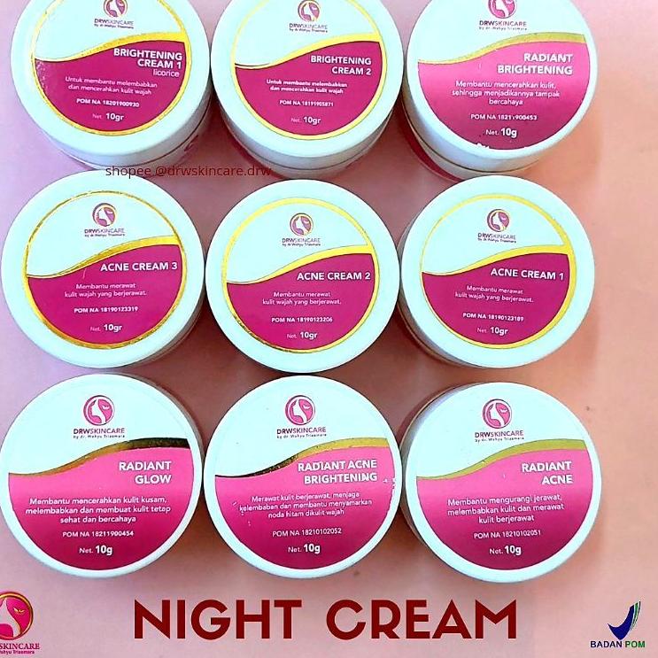 [QT299] DRW SKINCARE ORI Cream Malam RADIANT Acne Whitening Brightening Day Cream Siang Facial Wash 