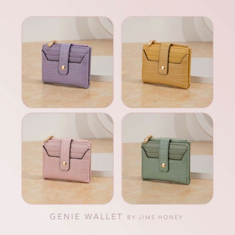 JIMS HONEY GENIE WALLET Dompet Wanita Kartu Import Modern Elegan Simple-3
