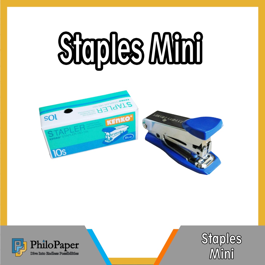 

ATK ~ Staples Mini / Straples Portable / Small Stapler / Untuk Isian No. 10 - 1m