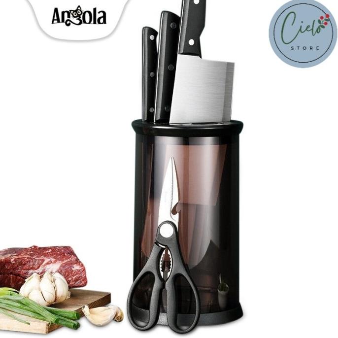 

Cielo Id Angola Set Pisau Dapur G23 Profesional Knife Set 7Pcs Gunting 85Yq1056R5