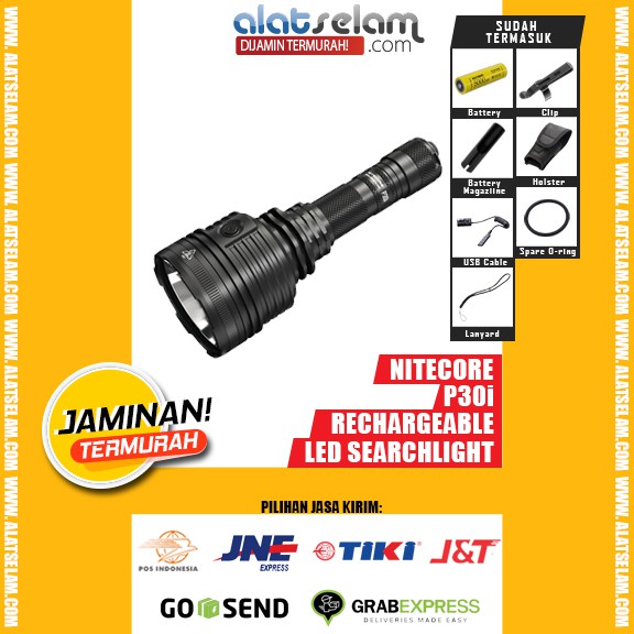 Nitecore P30i  - 2000 Lumens / Senter Outdoor / Senter Haking Camping / Senter Nitecore