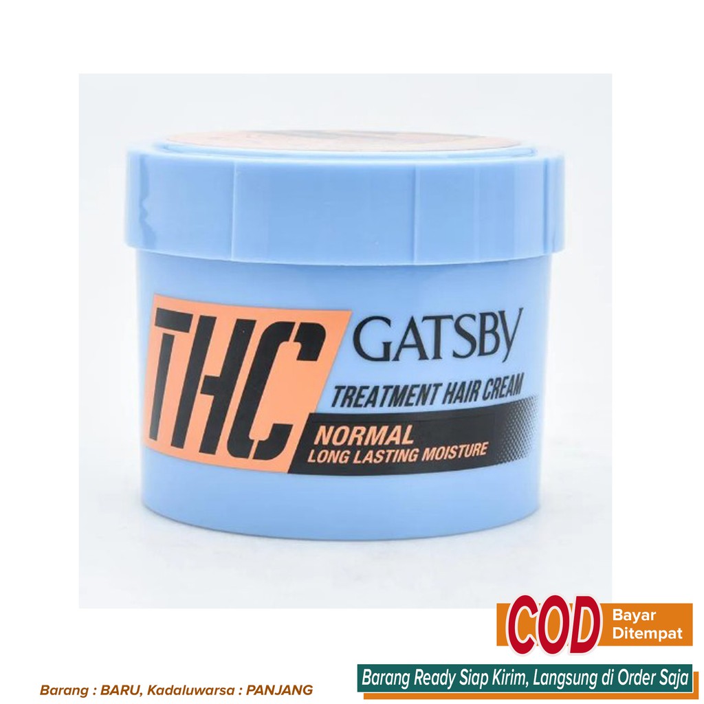 Minyak Rambut Cowok Pria Efek Lembab Lembut cocok Buat Rambut Kering Rusak ~ GATSBY THC Normal 250g