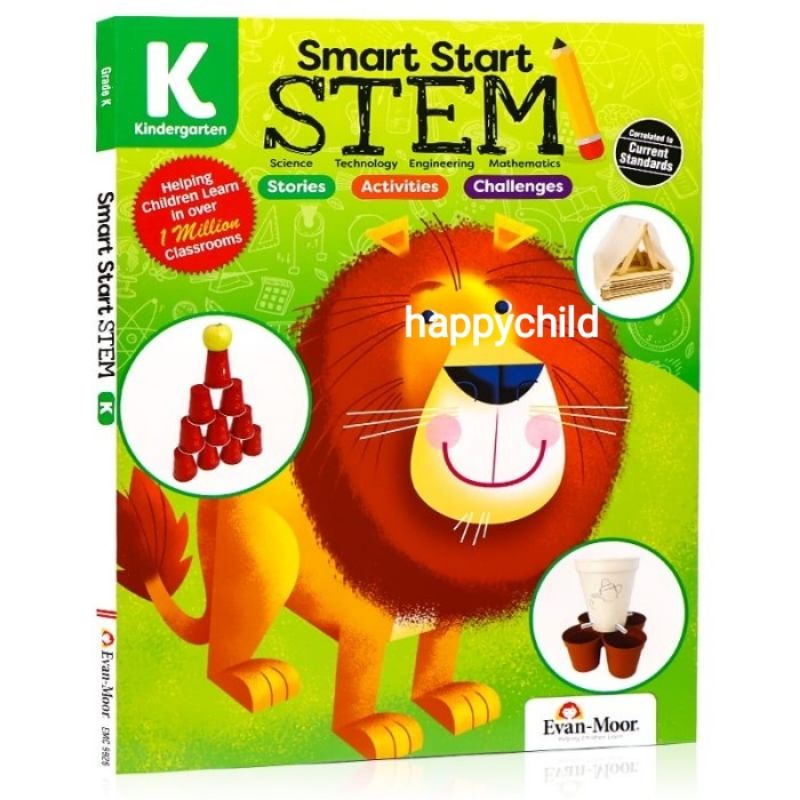 Evan Moor Smart start Stem helping children learn in million classrooms buku inggris practice book happychild