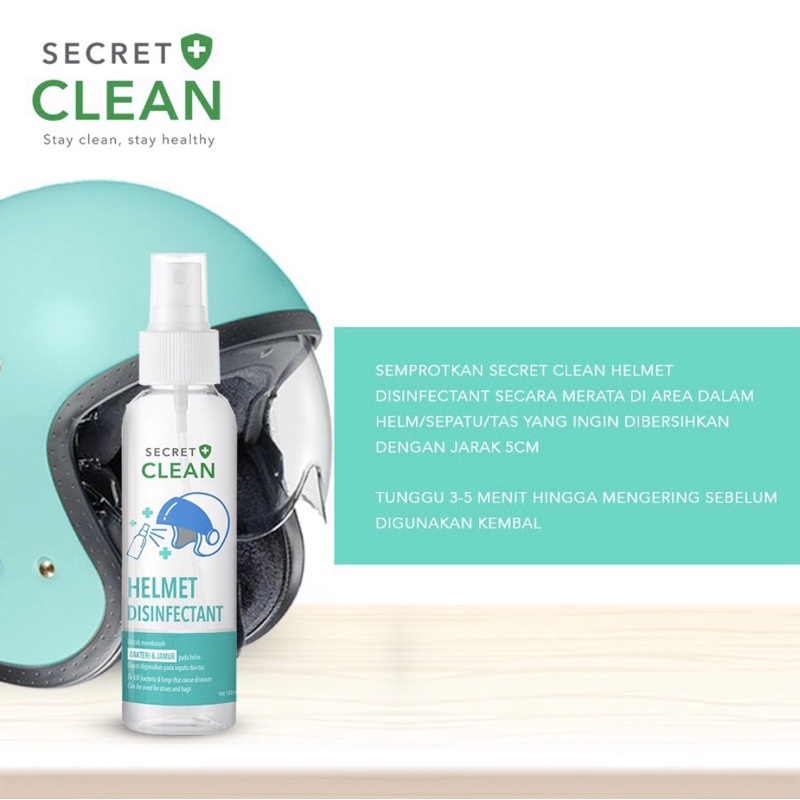 Secret Clean Helmet Disinfectant 100ml