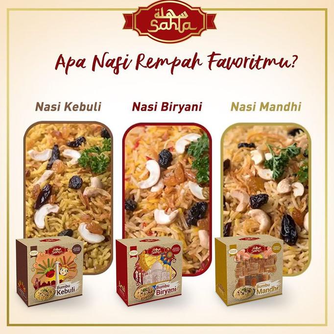 

Sahla Nasi Rempah Instant 500gr : Bumbu Kebuli/Biryani/Mandhi