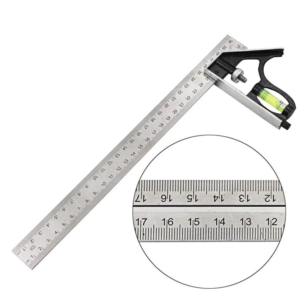 Solighter Angle Square 12 &quot;300mm Aluminium Penggaris Sudut Adjustable Tahan Lama