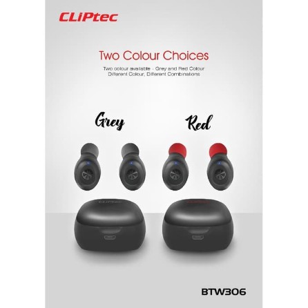 Earbud Cliptec BTW306 Stereo True Wireless Bluetooth Earphone