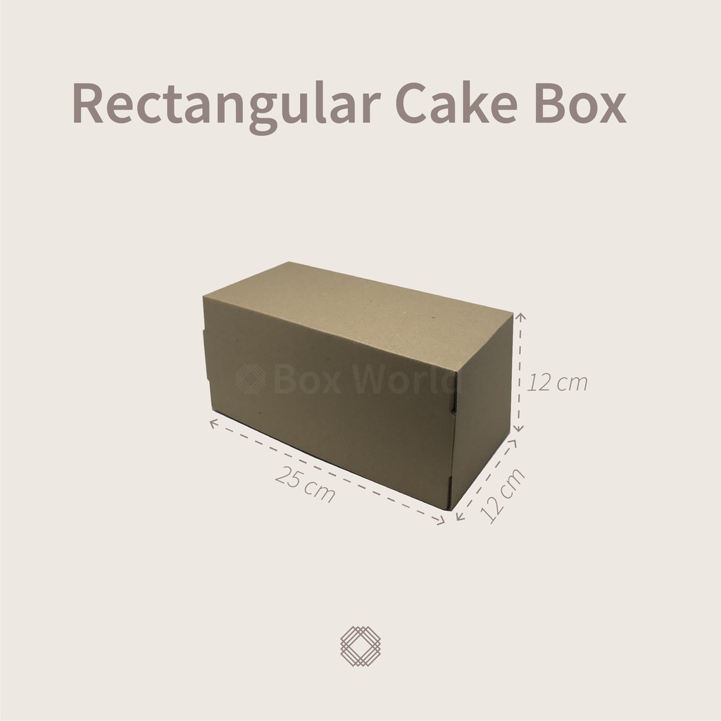 

Cake Box 25x12x12 - Kotak Kardus Dus Packaging Brownies, Kue, Tart