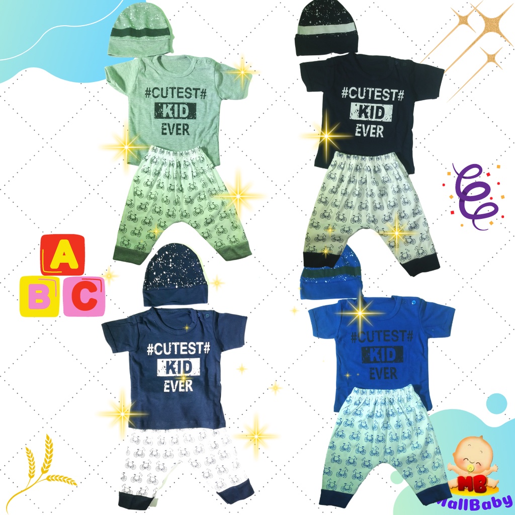 Baju Bayi Laki Laki 6-12 Bulan Setelan Bayi Laki Laki 1 Tahun Cutest Kid Ever