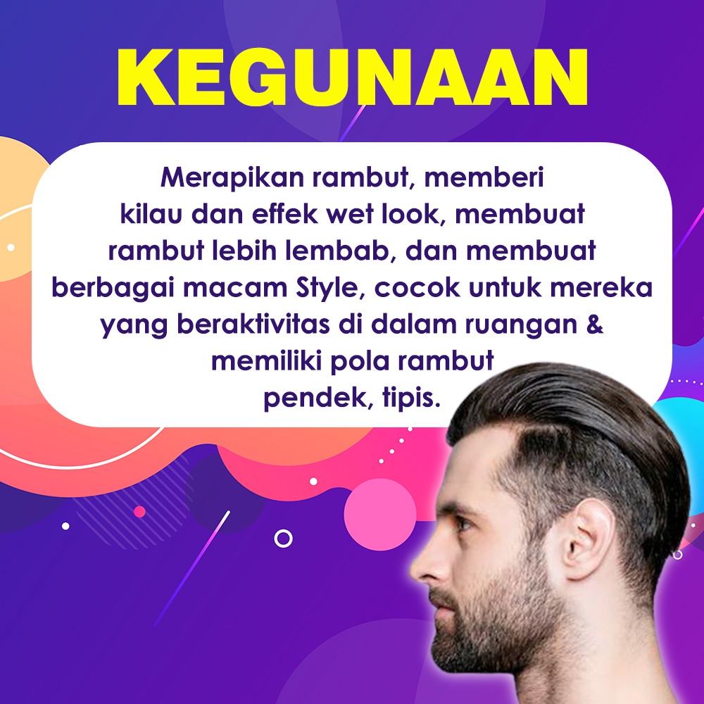 Jual Minyak Rambut Pria Water Based Pomade Vanila Gel Untuk Rambut Tipis Indonesia Shopee Indonesia