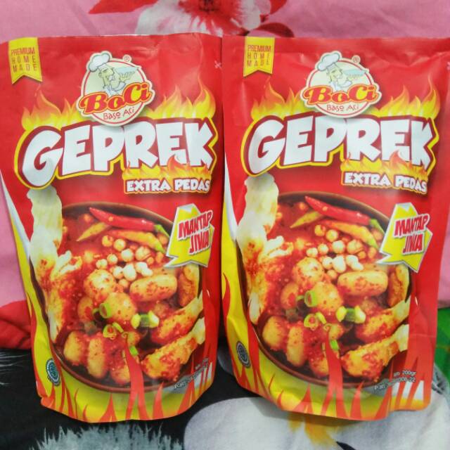 

Boci geprek extra pedas