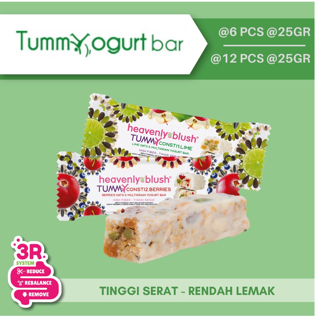 

Heavenly Blush Tummy Yogurt Bar [Kemasan Baru] - Berries dan Lime [25Gr] - Yogurtbar Snackbar Healthybar