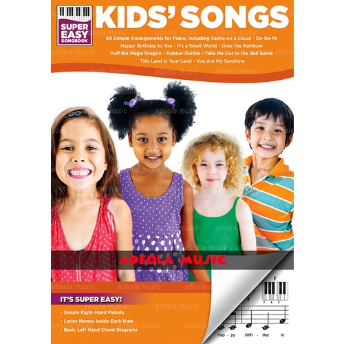 Buku Piano Pemula / (PFC-58) SUPER EASY PIANO – KIDS’ SONGS / Buku Keyboard