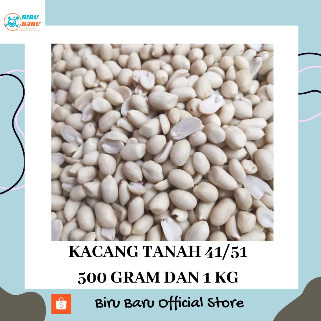 

KACANG TANAH KUPAS 41/51 500 GRAM DAN 1 KG BEST
