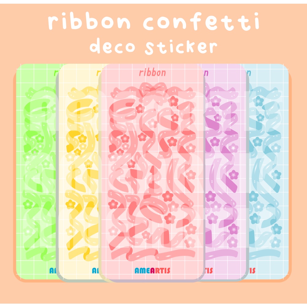 

Ameartis Ribbon Confetti Deco Sticker