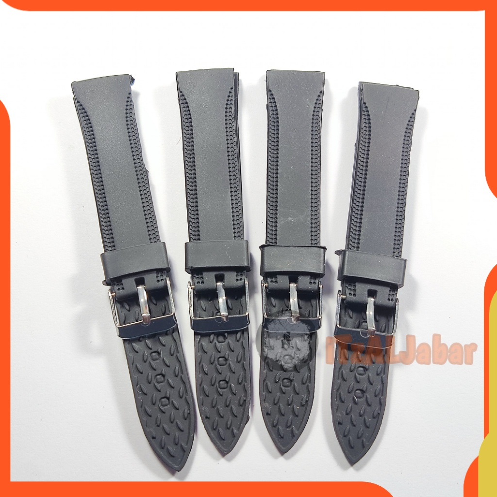 Tali jam tangan karet 18mm rubber strap Tali jam karet 18mm WH133