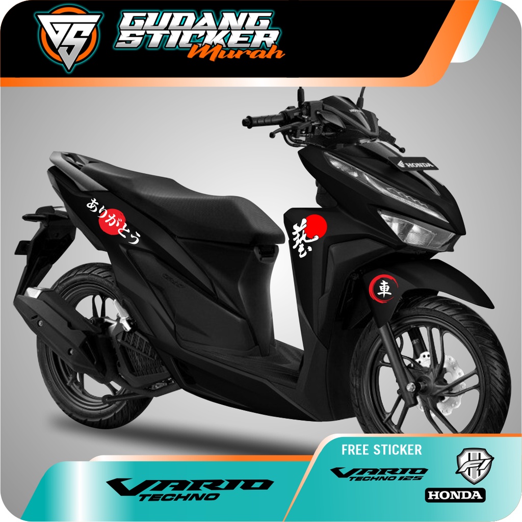 STRIPING CUTTING HONDA VARIO 125 TULISAN JEPANG STIKER AKSESORIS SEPEDA MOTOR