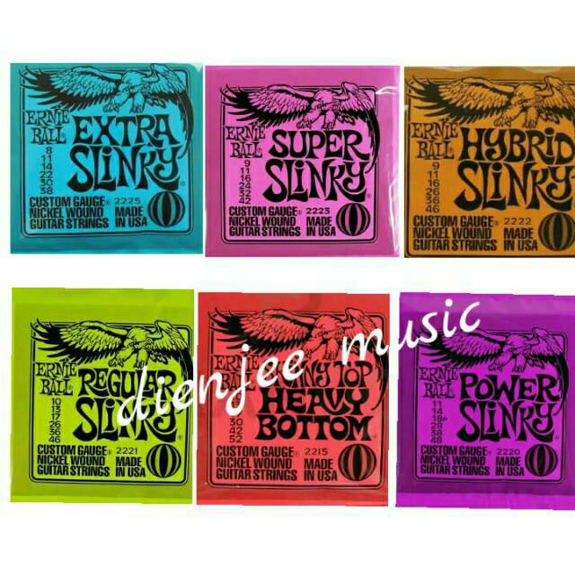 Senar Gitar Elektrik String Ernie Ball 0,08 0,09 0,10 0,11