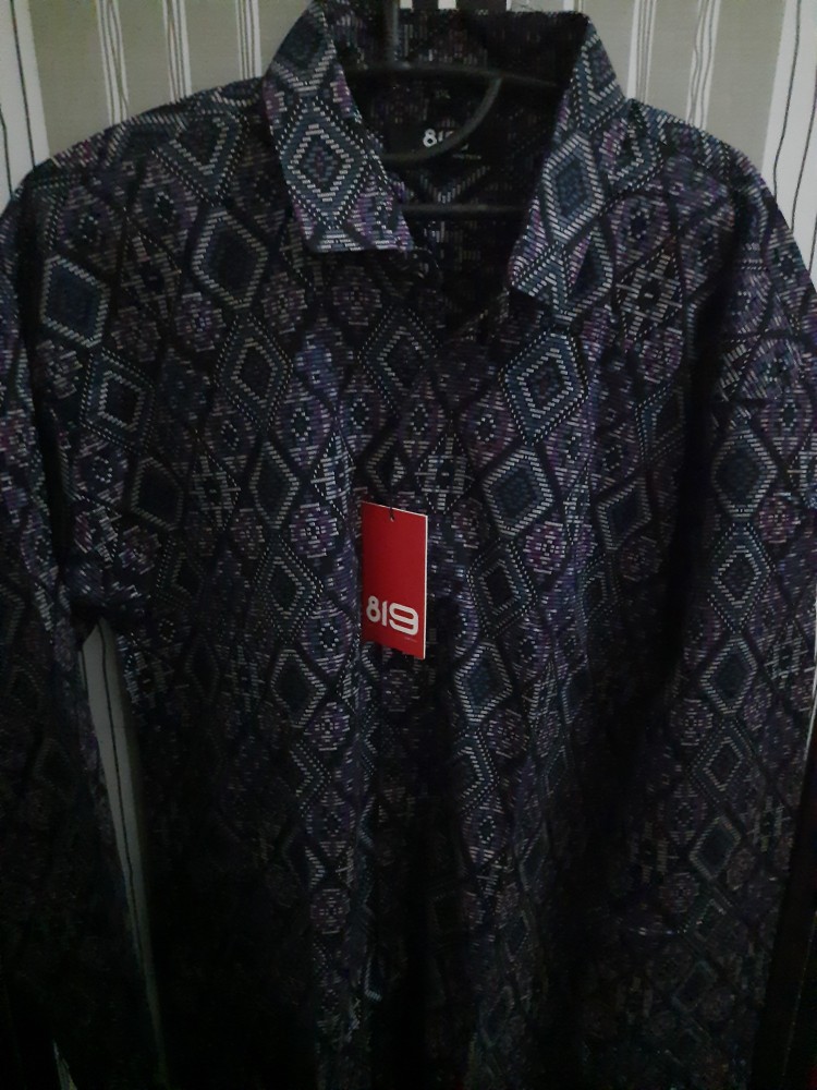 Kemeja Batik Songket Pria Tersedia Banyak Motif Diamond Warna Slimfit Ada Big Size Jumbo