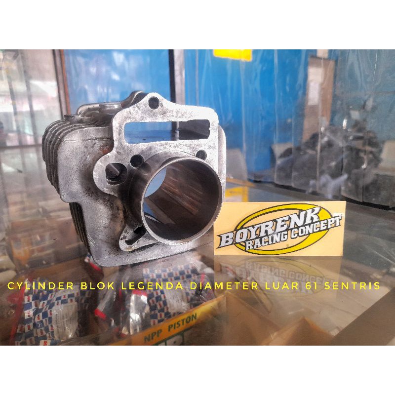 CYLINDER BLOK LEGENDA SENTRIS  DIAMETE BORING LUAR 61 - BOYRENK RACING