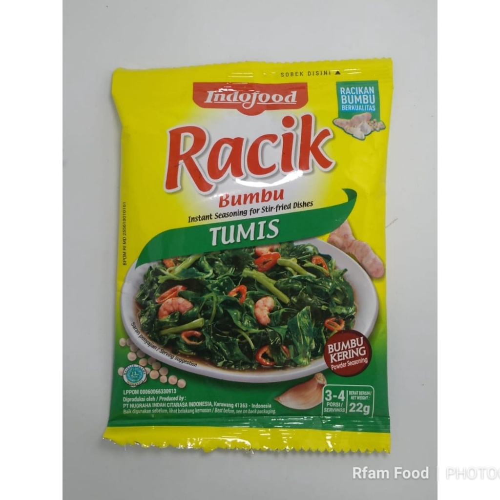 

INDOFOOD RACIK BUMBU TUMIS SACHET BUMBU KERING INSTANT SEASONING