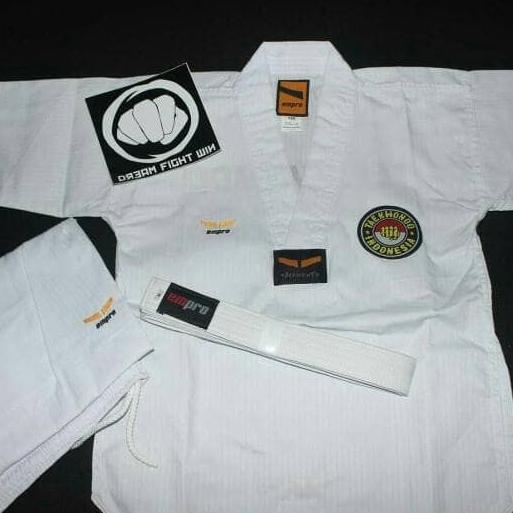 Dobok Pemula Empro Kerah Putih Taekwondo