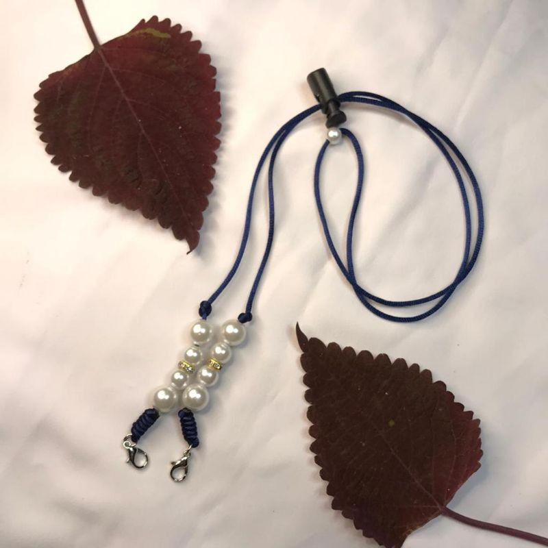 Masker strap / konektor headloop / Gantungan masker mutiara 2in1