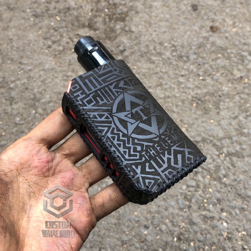 Premium Leather Sleeve case Thelema Quest full laser Enggrav logo