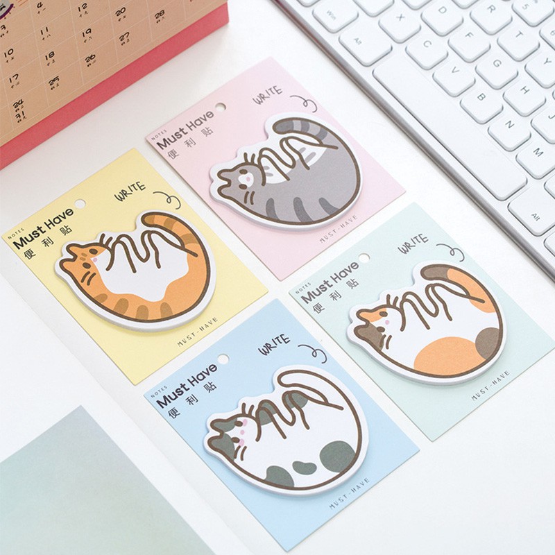 

Snuggling Cat Sticky Notes Post-its (Catatan Tempel)