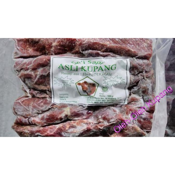 BIG SALE Sei Sapi / Sapi Asap Asli Kupang (NTT) resep Ibu SOEKIRAN 1/2 kg