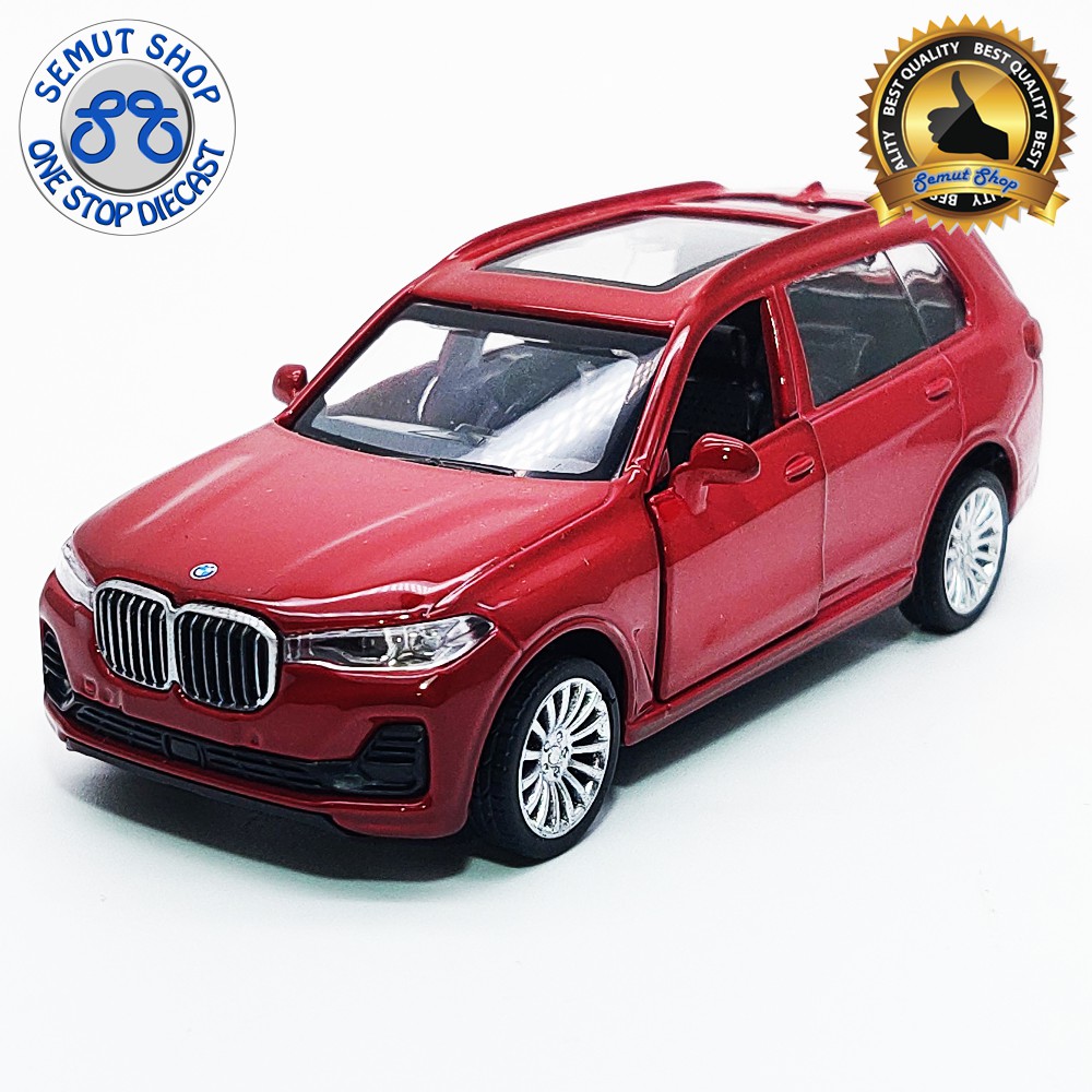 Apolo MSZ BMW X7 Red miniatur diecast mobil Apolo BMW X7 merah
