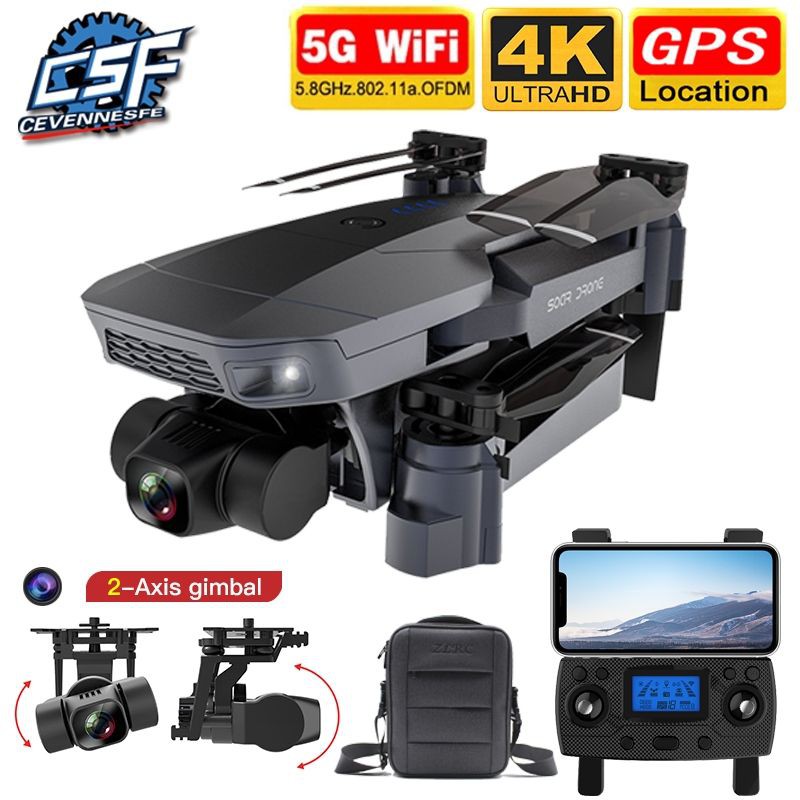 Sg907 Pro RC Drone Quadcopter GPS 5G Wifi 2-axis Gimbal 4k Kamera